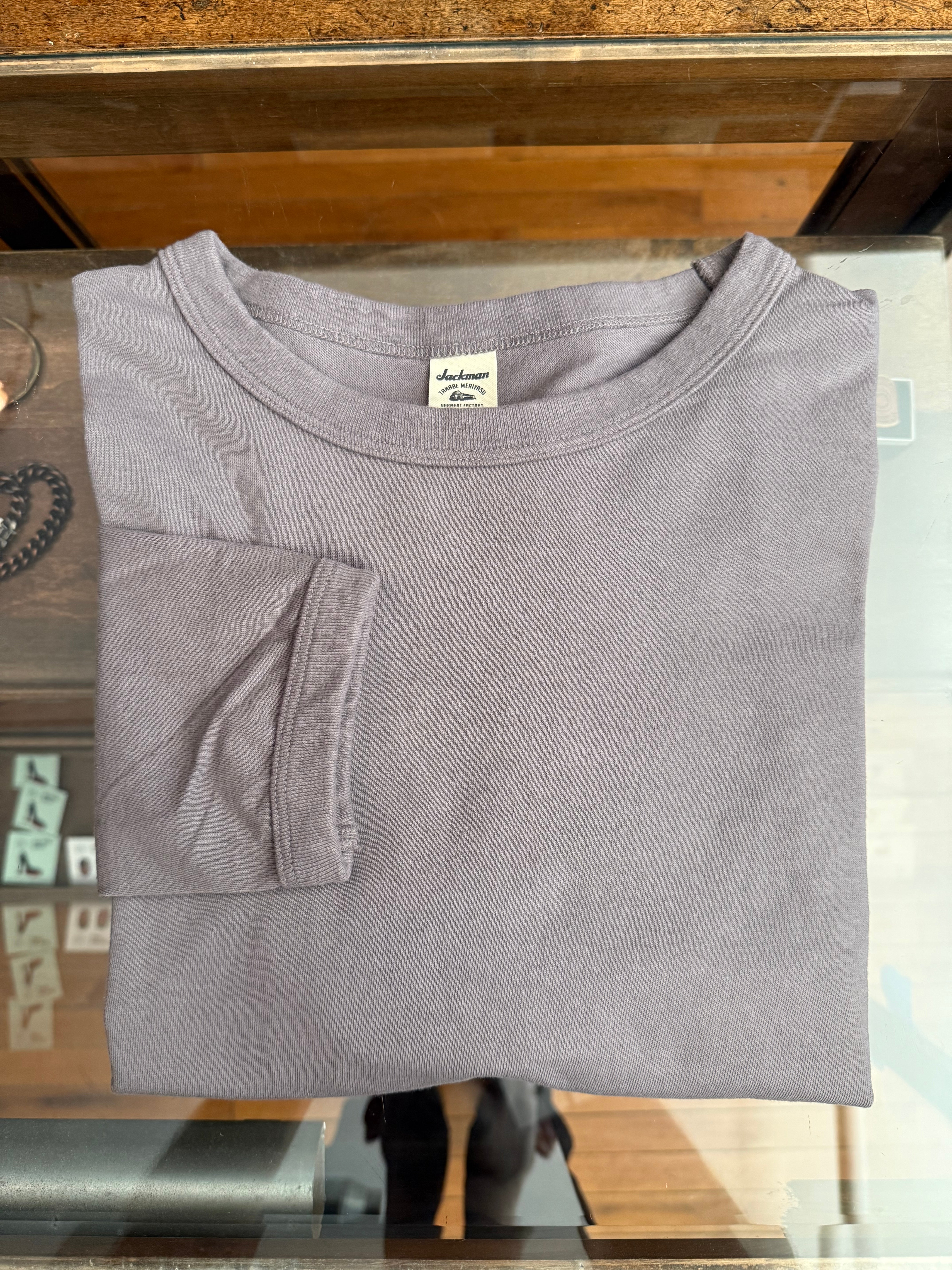 Gently Used Jackman Lead Off LS Tee - Pewter Gray - Medium