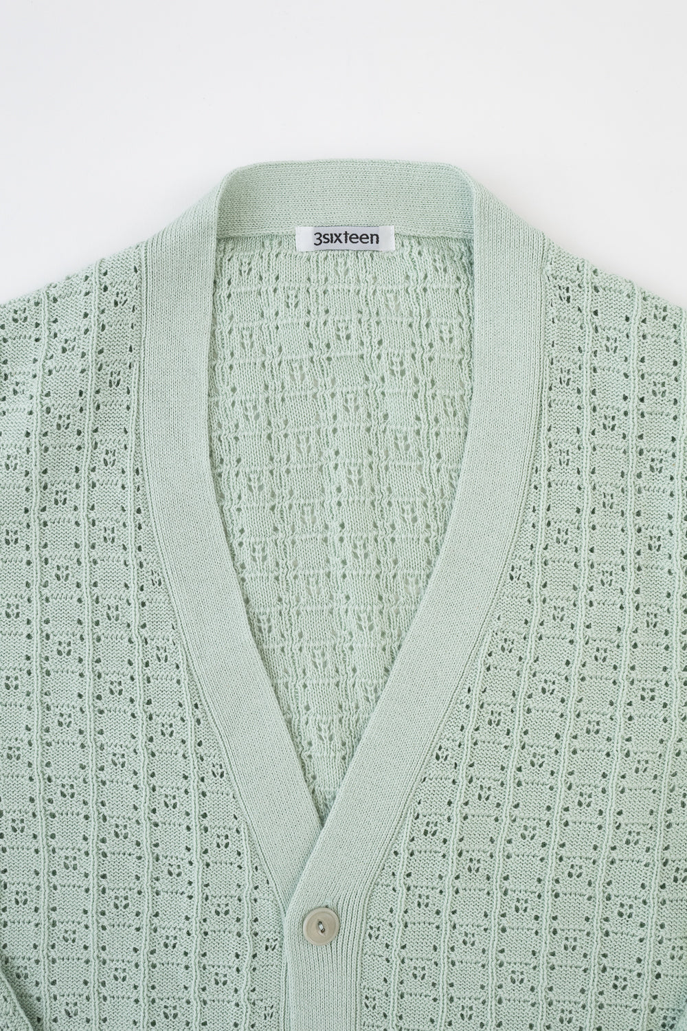 Classic Cardigan Domino - Seafoam