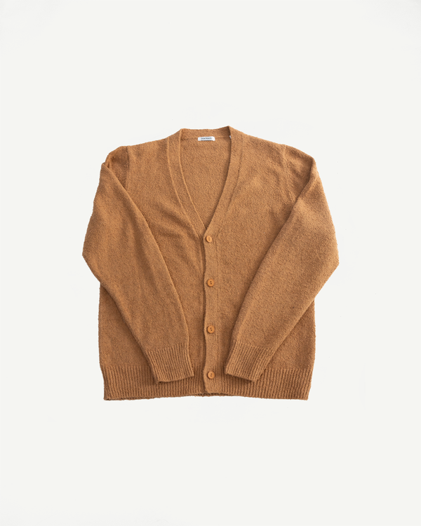 【COOTIE】N/C Boucle Knit Cardigan Classic Cardigan - Ochre Bouclé | Dant