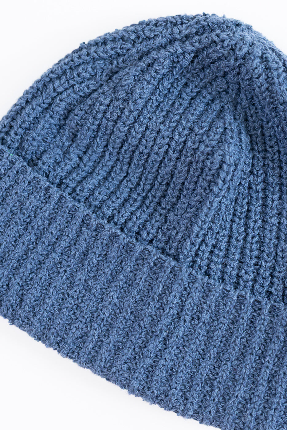 Cotton Bouclé Watch Cap - Lapis
