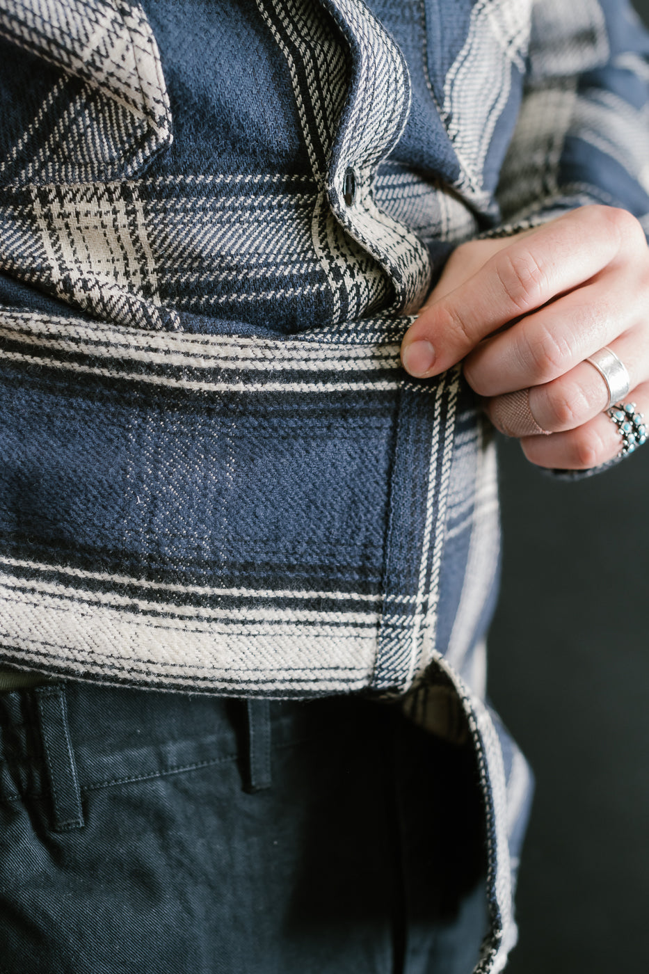 Crosscut Flannel Plaid - Midnight