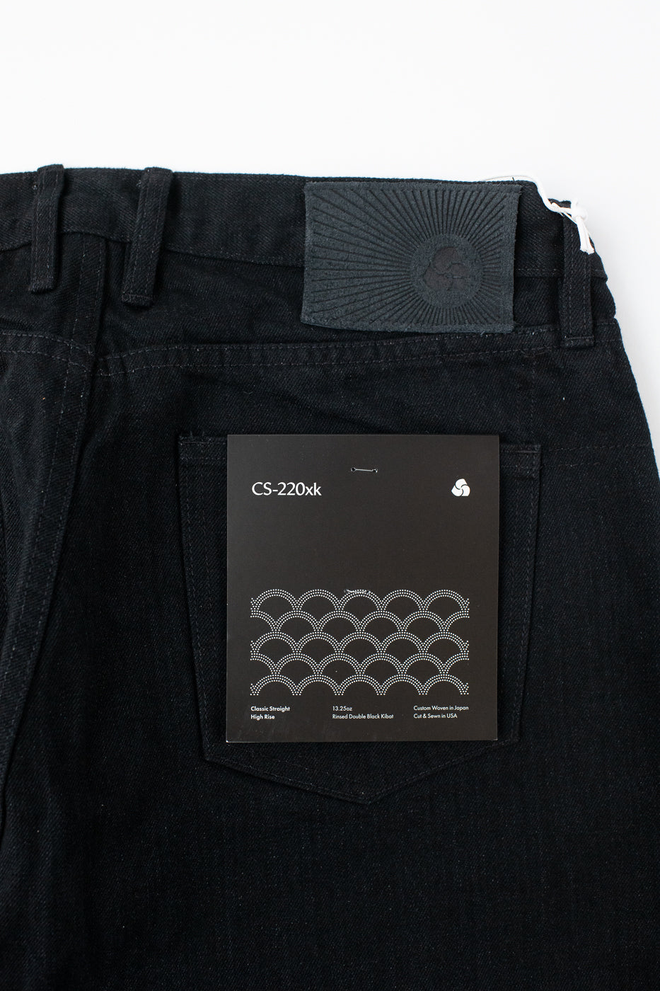 CS-220xk - 13.25oz Rinsed Black Kibata Selvedge - Classic Straight