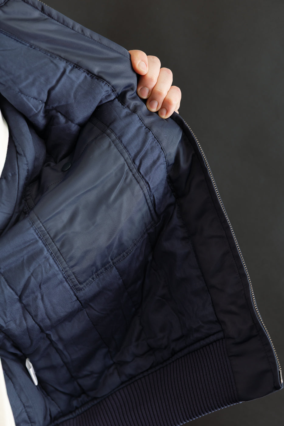 CWU Aviator Satin Flight Jacket - Blue