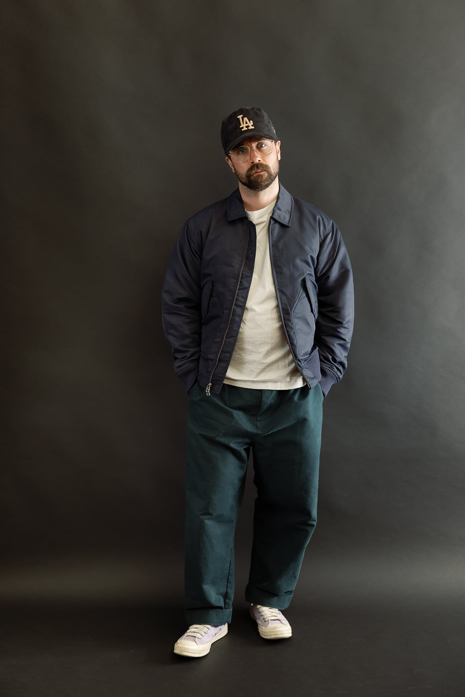 CWU Aviator Satin Flight Jacket - Blue