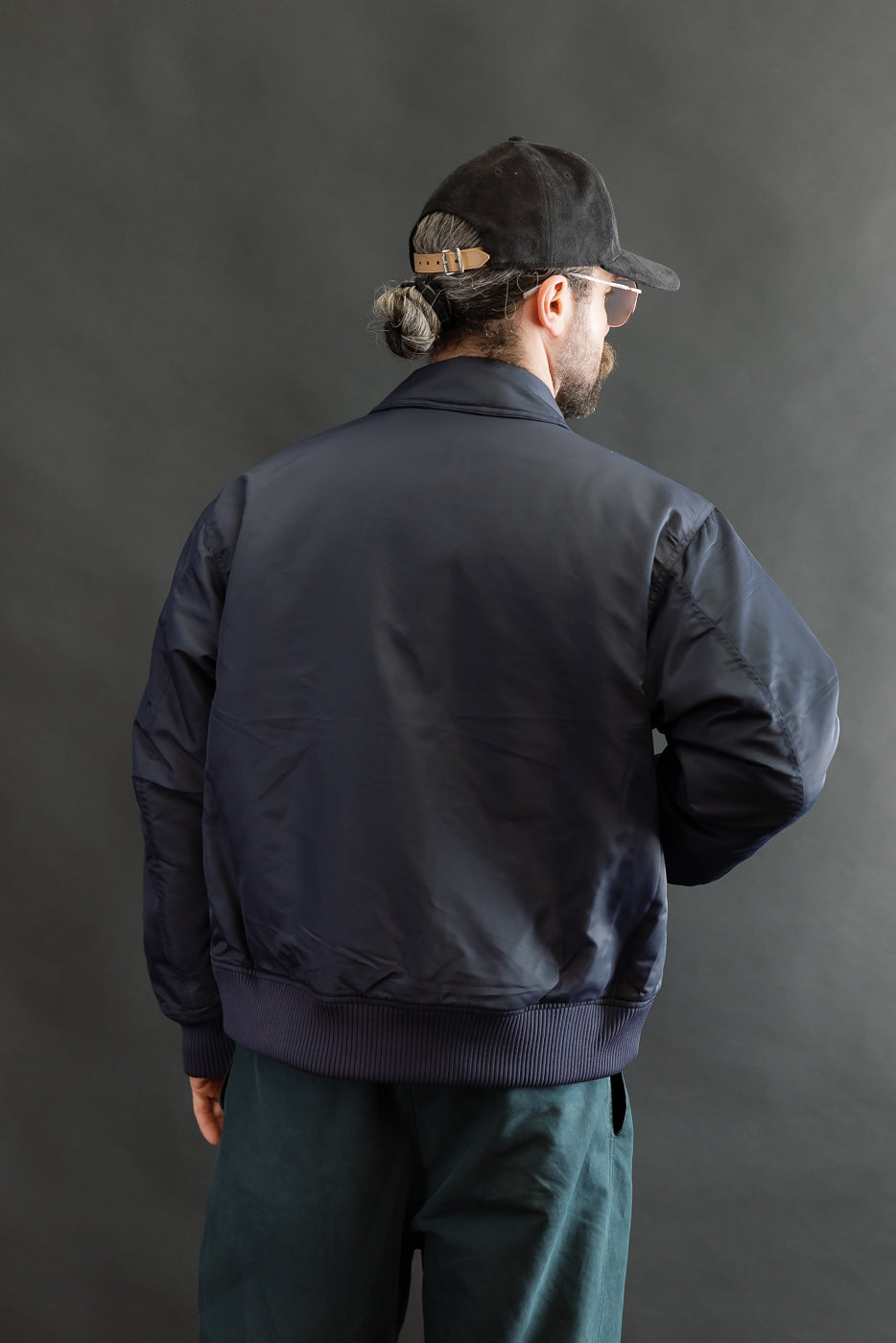 CWU Aviator Satin Flight Jacket - Blue