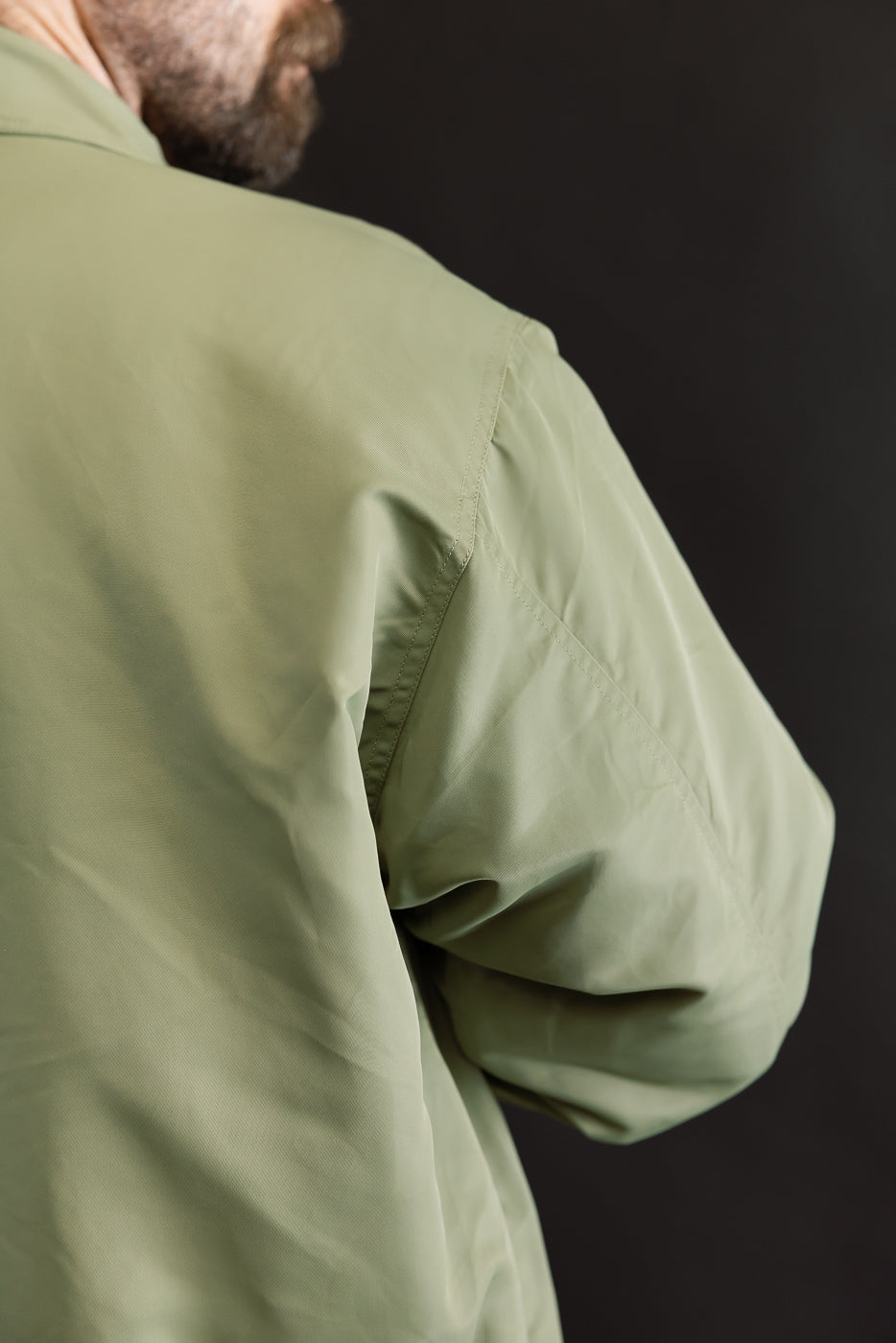 CWU Aviator Satin Flight Jacket - Sage