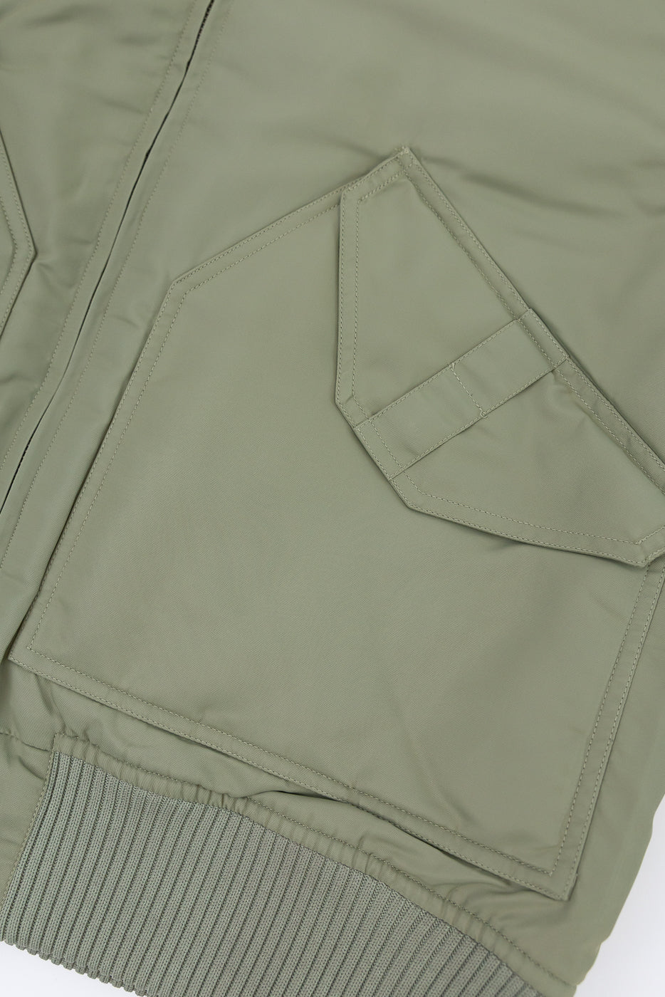 CWU Aviator Satin Flight Jacket - Sage