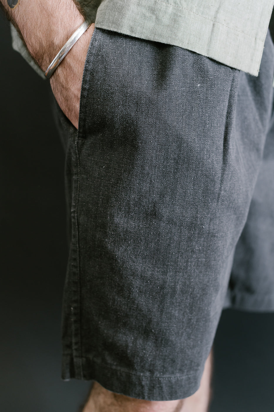 Drawstring Shorts HBT - Charcoal