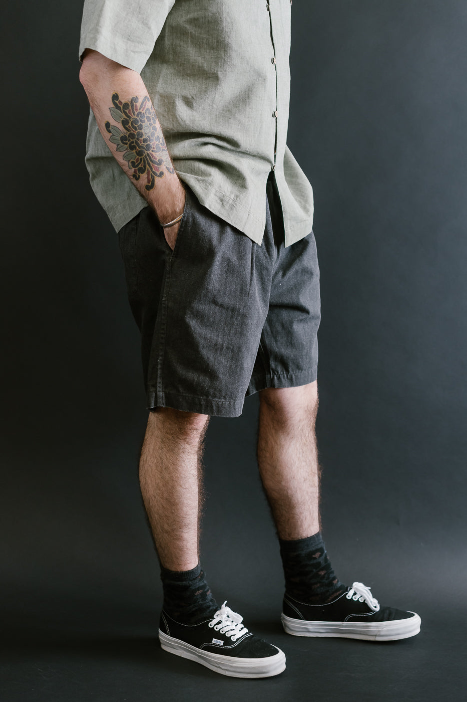 Drawstring Shorts HBT - Charcoal