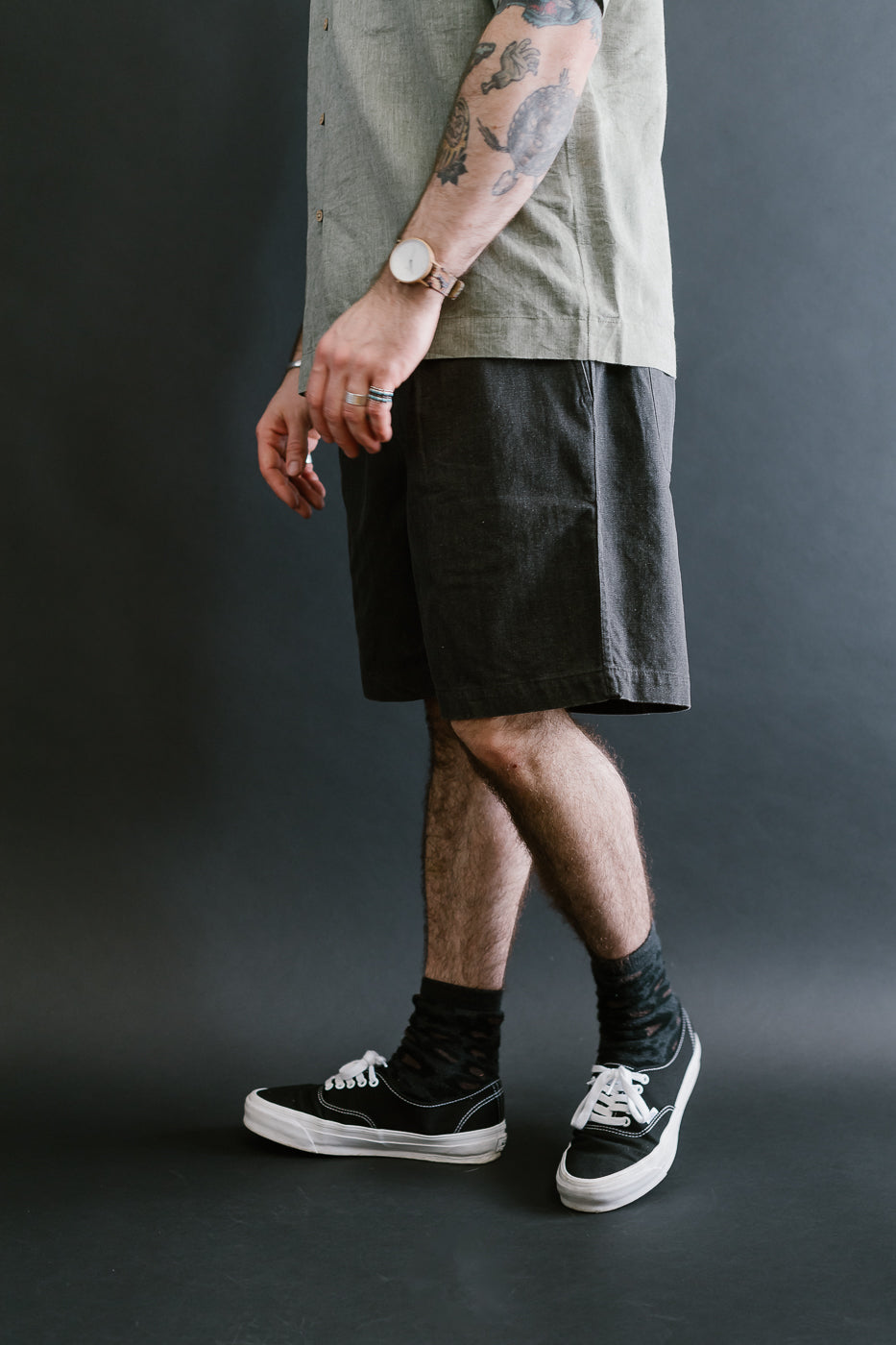 Drawstring Shorts HBT - Charcoal