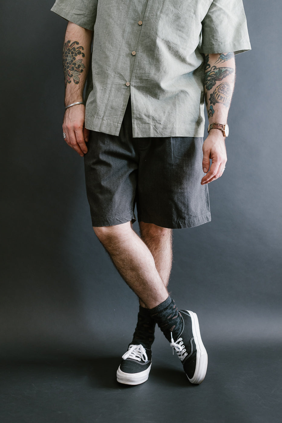 Drawstring Shorts HBT - Charcoal