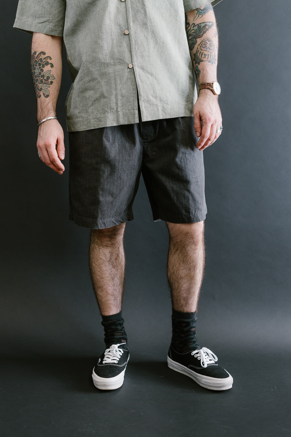 Drawstring Shorts HBT - Charcoal