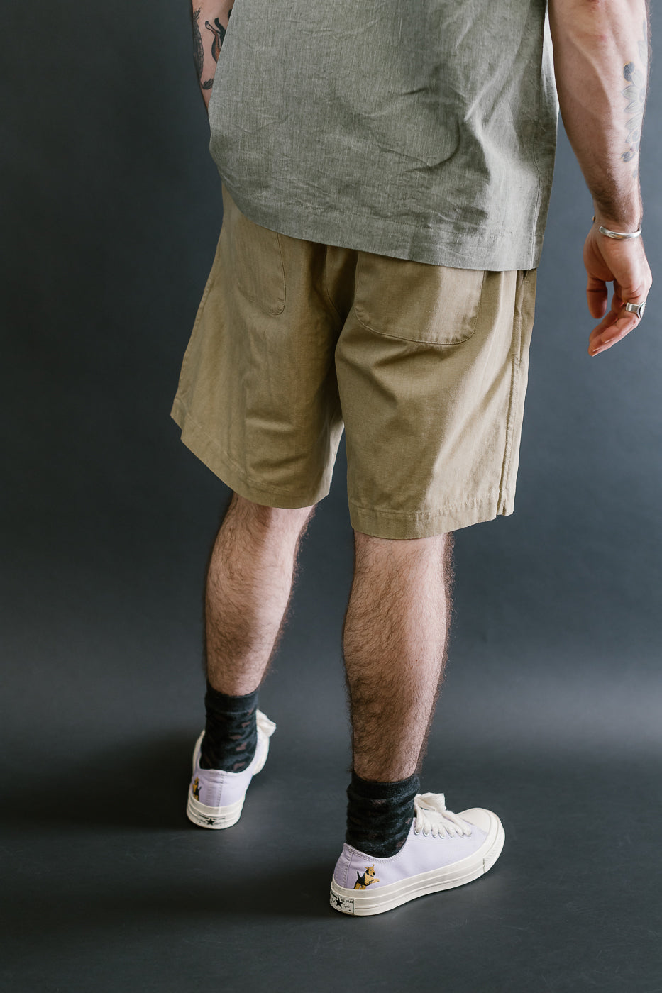Drawstring Shorts HBT - Sand
