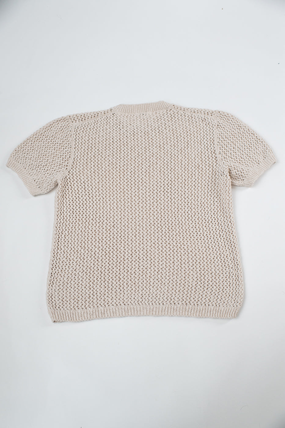 Flamme Knit T-Shirt - Ecru