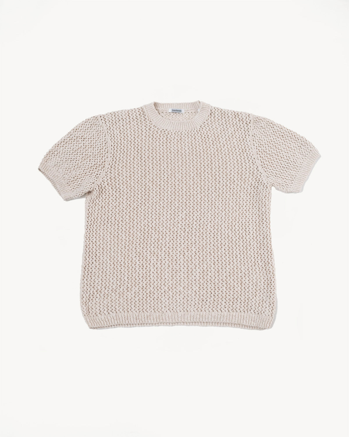 Flamme Knit T-Shirt - Ecru