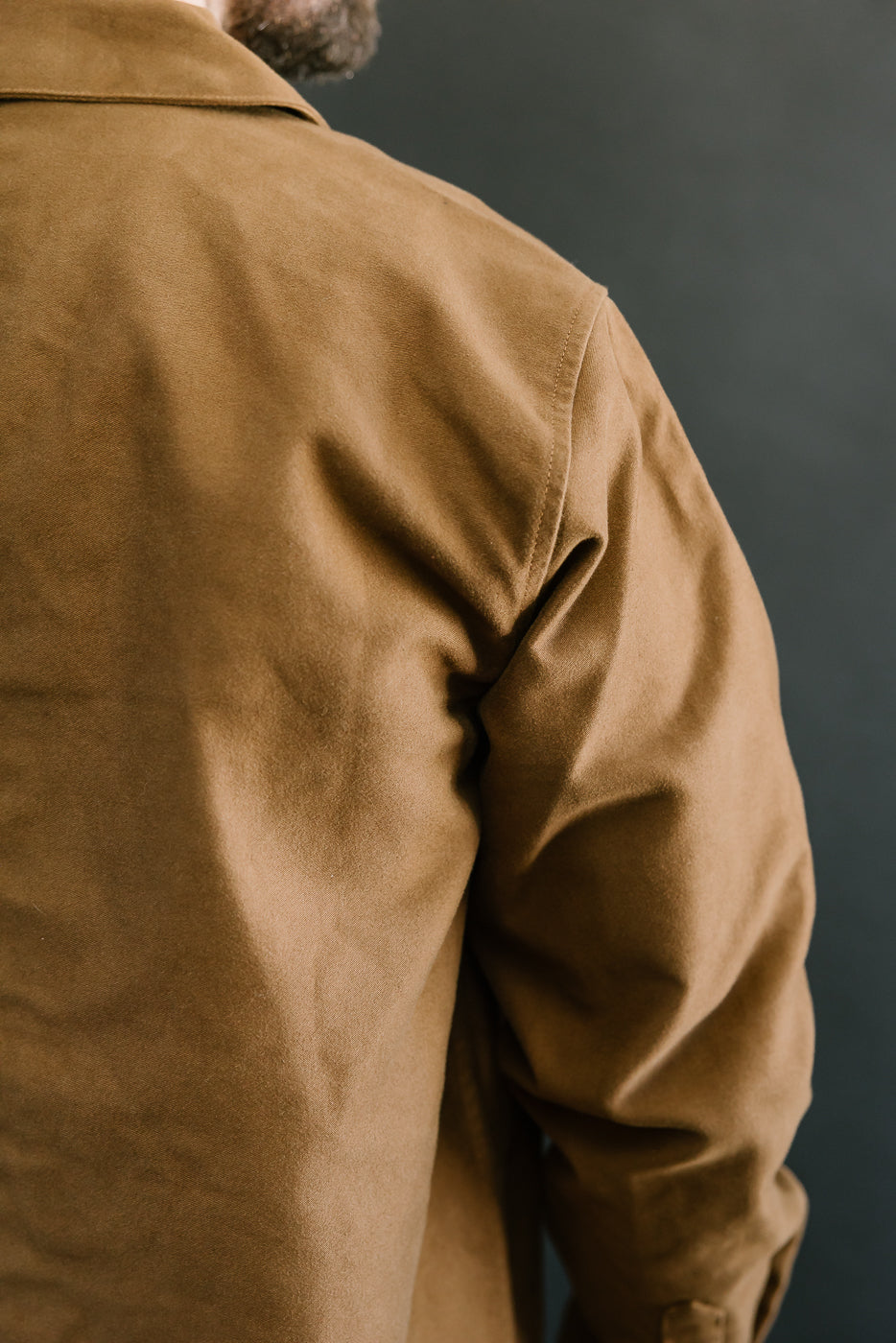 French Work Jacket Moleskin - Brown