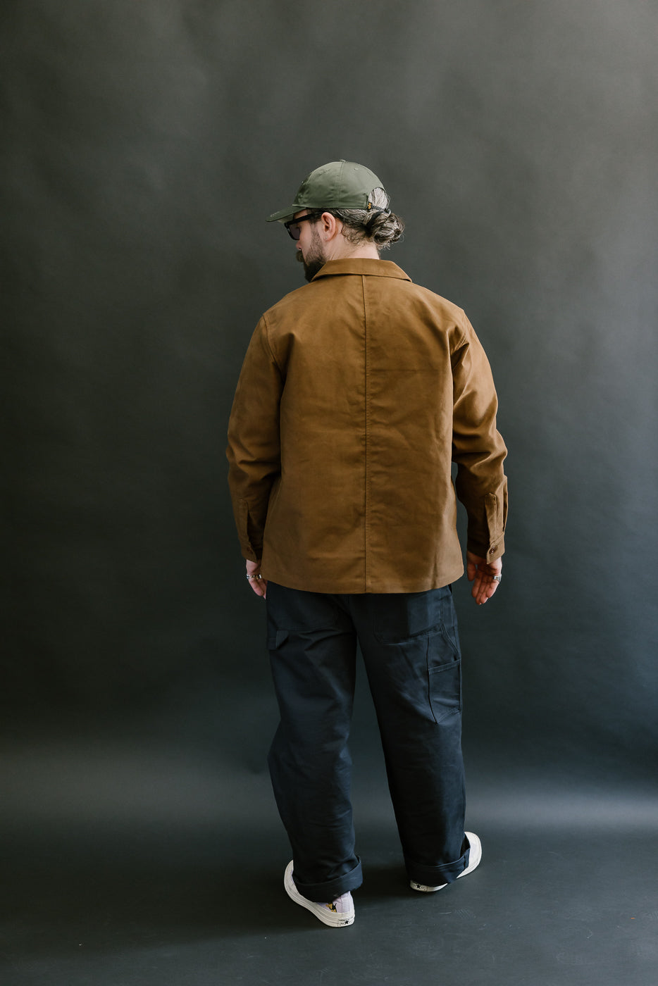 French Work Jacket Moleskin - Brown