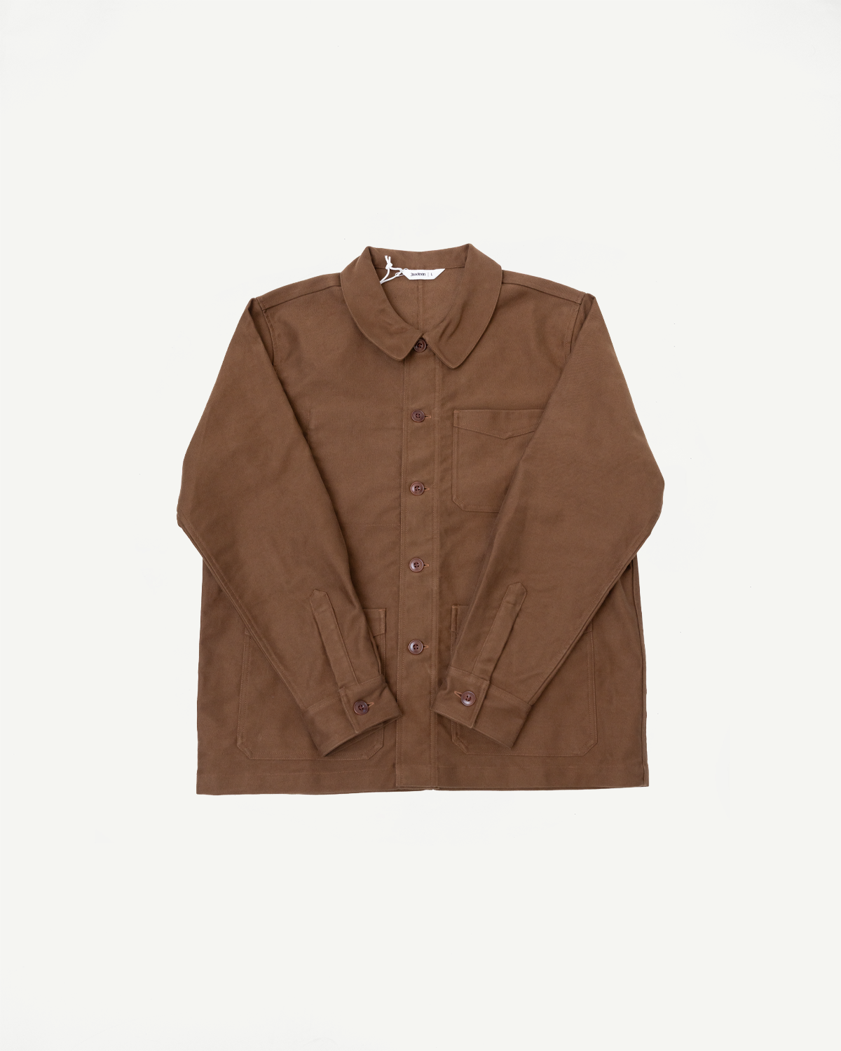 French Work Jacket Moleskin - Brown