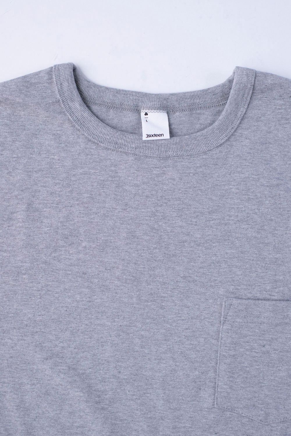 Long Sleeve Pocket T-Shirt - Heather Grey