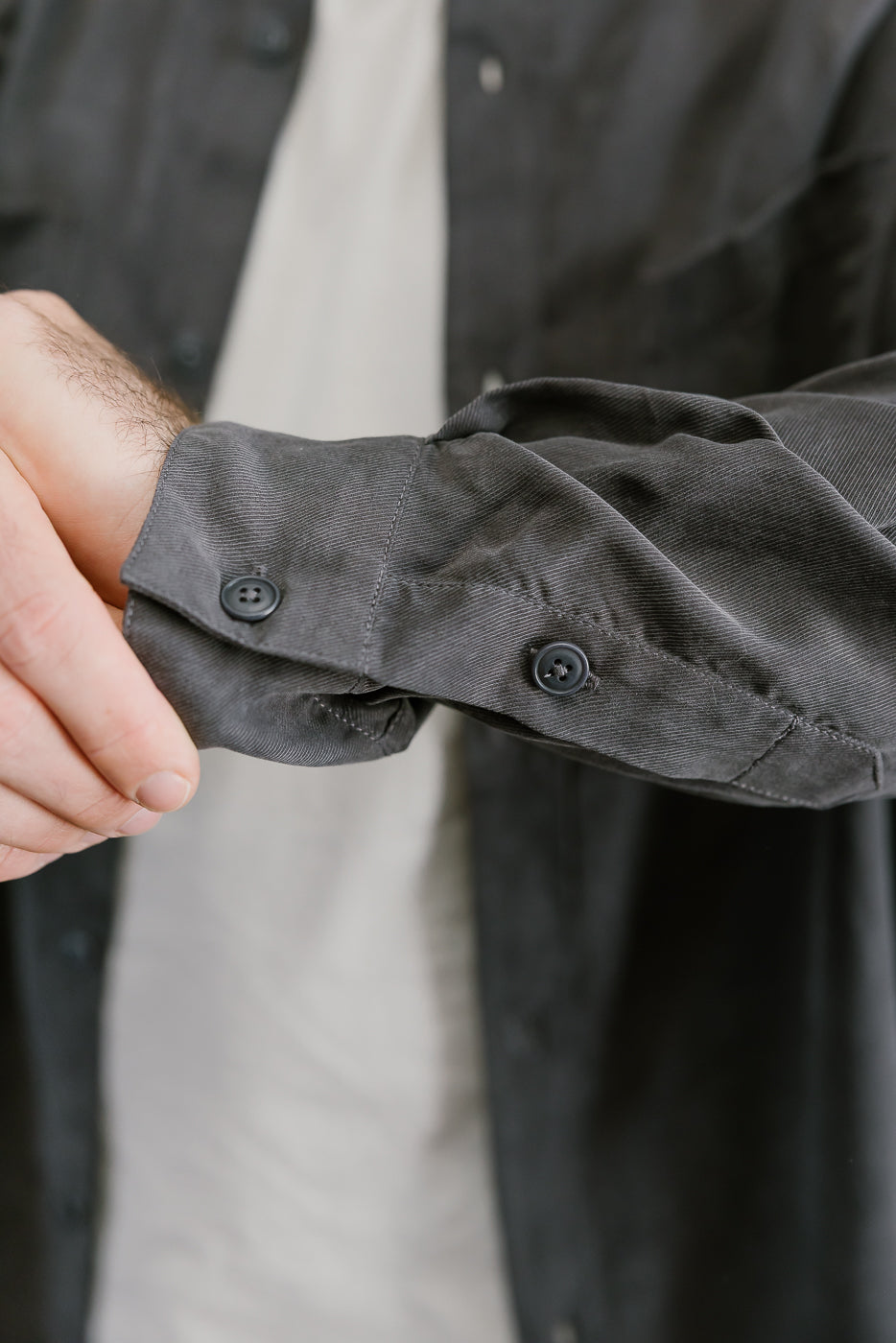 Mechanic Shirt Lyocell - Charcoal