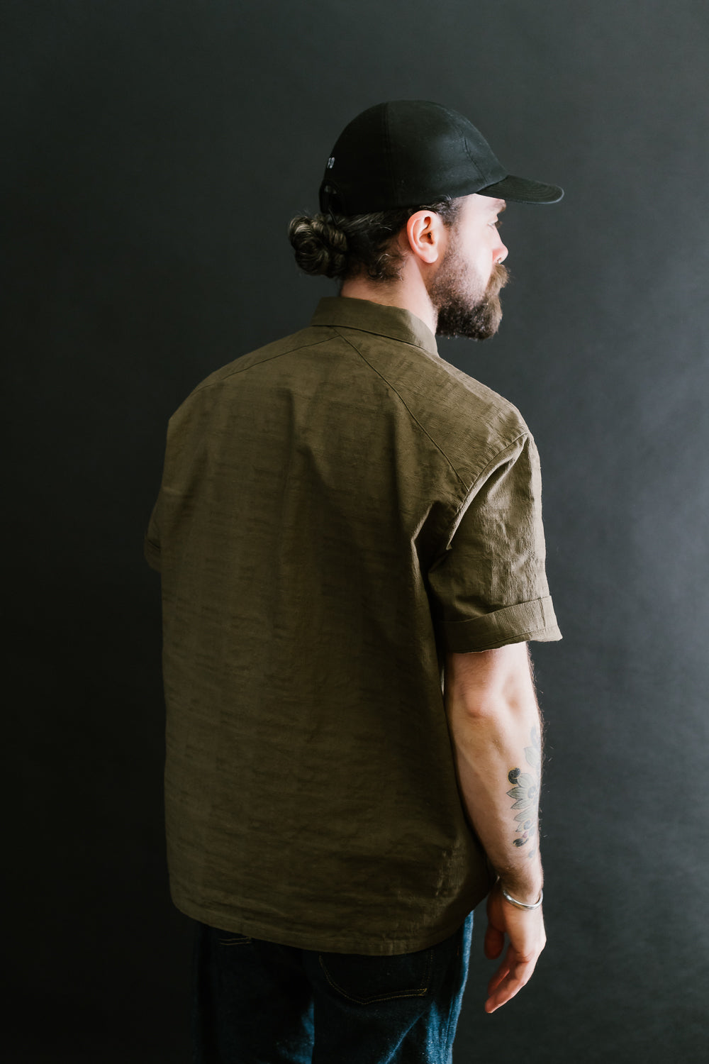 Safari Shirt - Drab Barkcloth