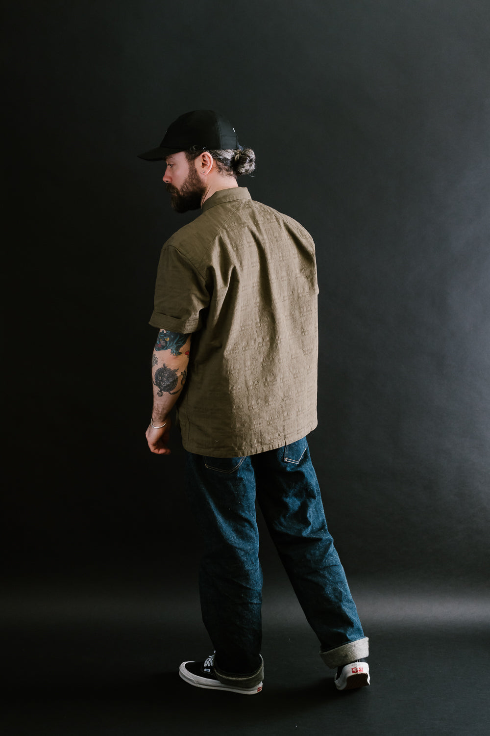 Safari Shirt - Drab Barkcloth