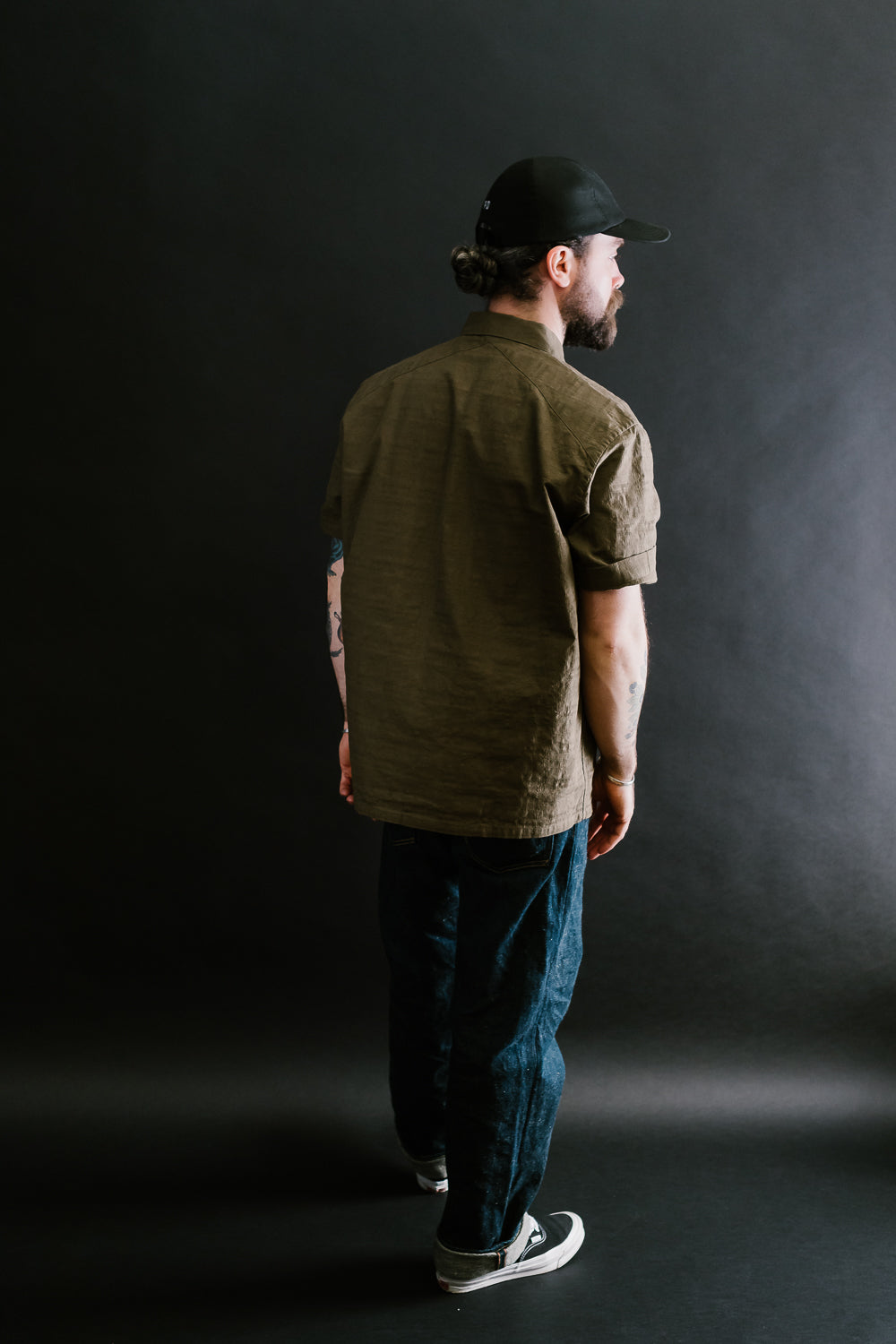 Safari Shirt - Drab Barkcloth