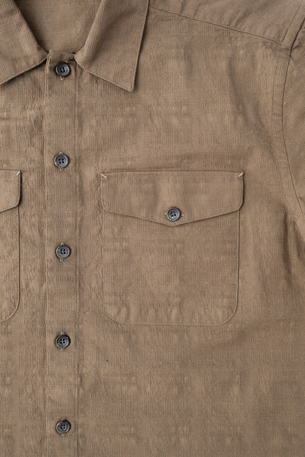 Safari Shirt - Drab Barkcloth