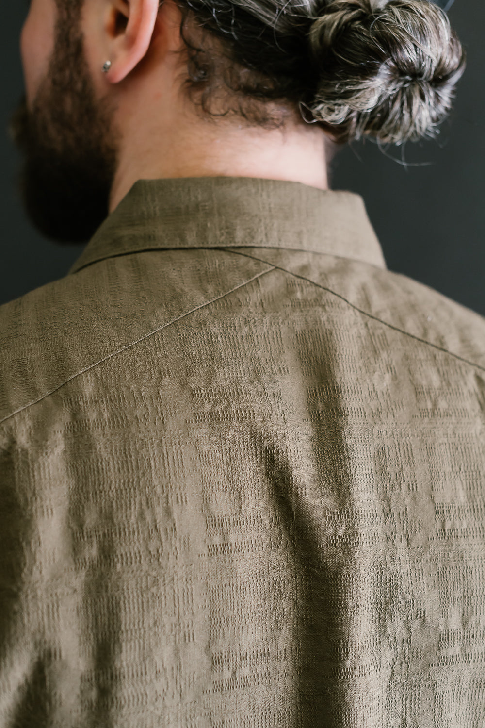 Safari Shirt - Drab Barkcloth