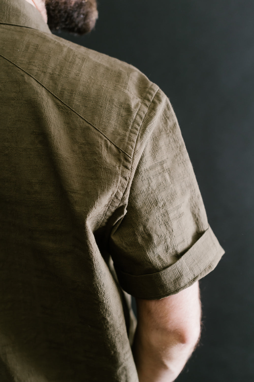 Safari Shirt - Drab Barkcloth