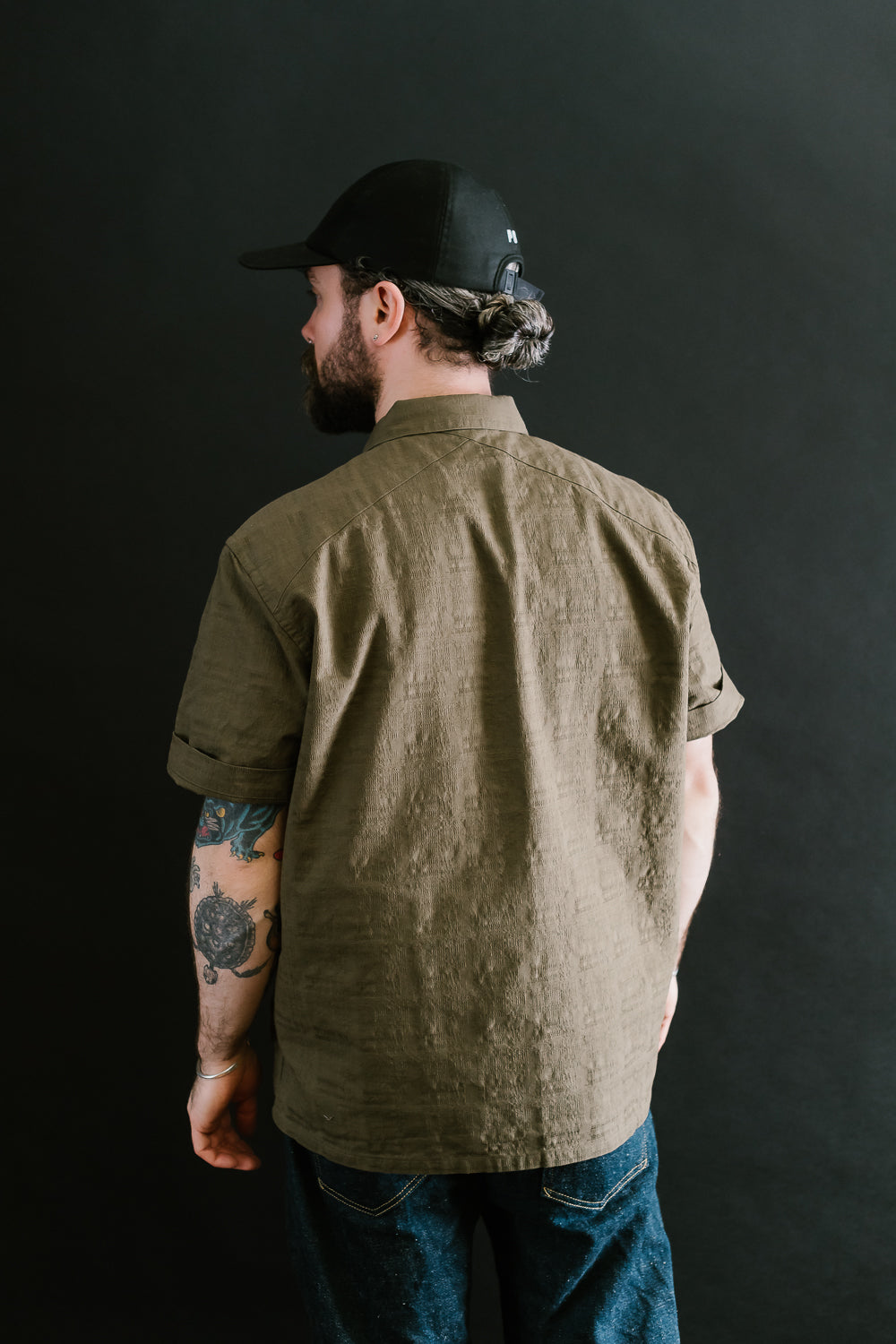 Safari Shirt - Drab Barkcloth