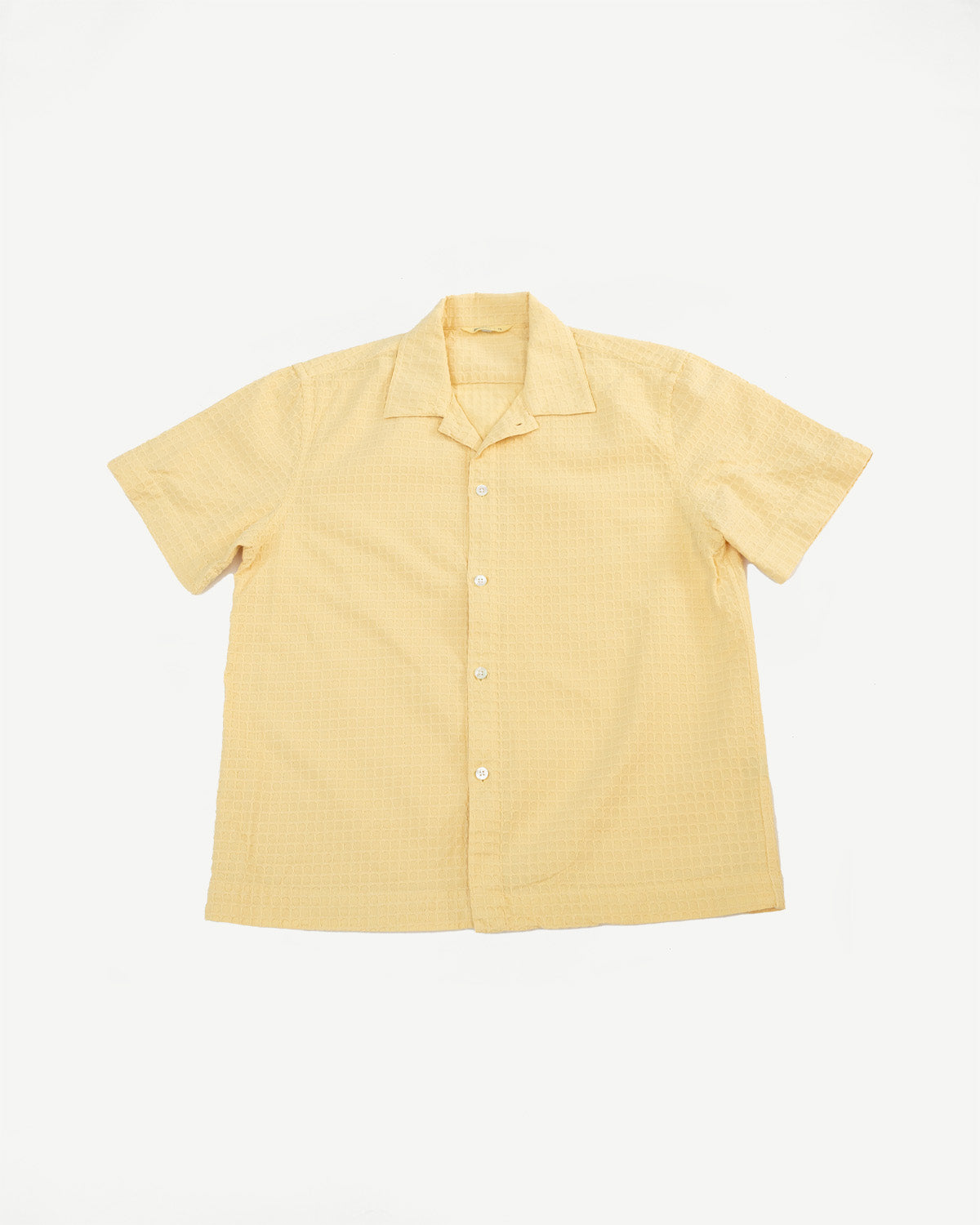 Short Sleeve Resort Shirt Geo Weave - Sunflower