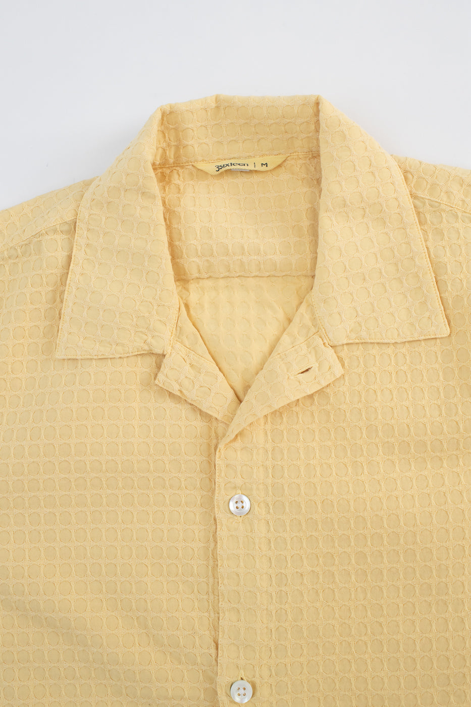 Short Sleeve Resort Shirt Geo Weave - Sunflower