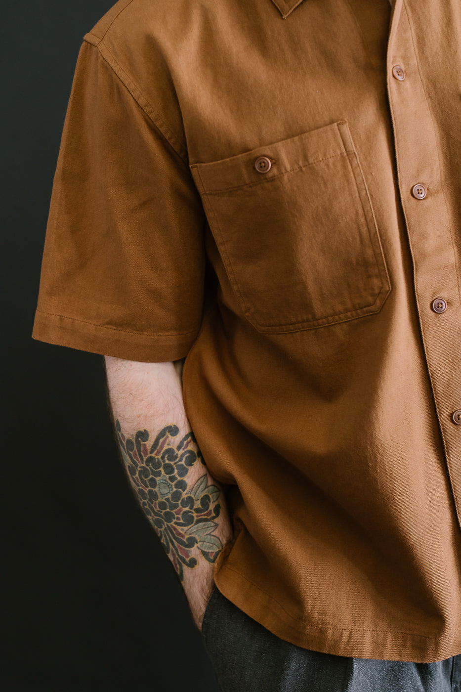 Short Sleeve Workshirt - Sandstone