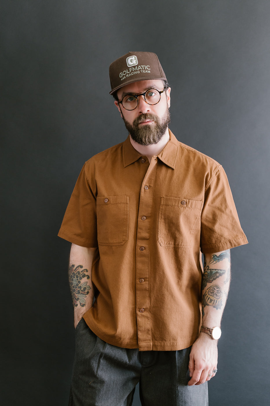 Short Sleeve Workshirt - Sandstone