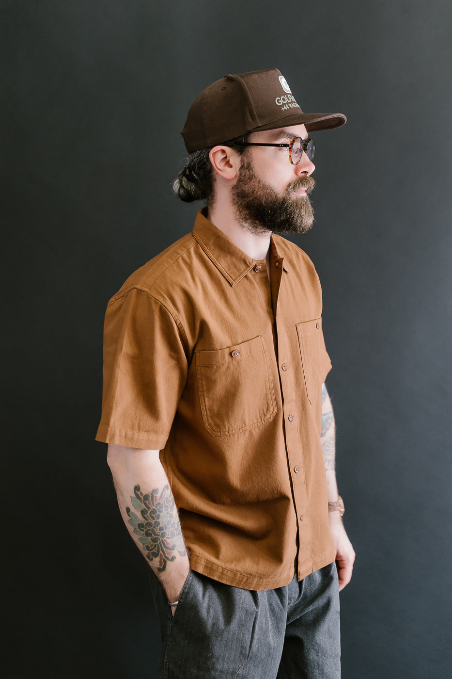 Short Sleeve Workshirt - Sandstone
