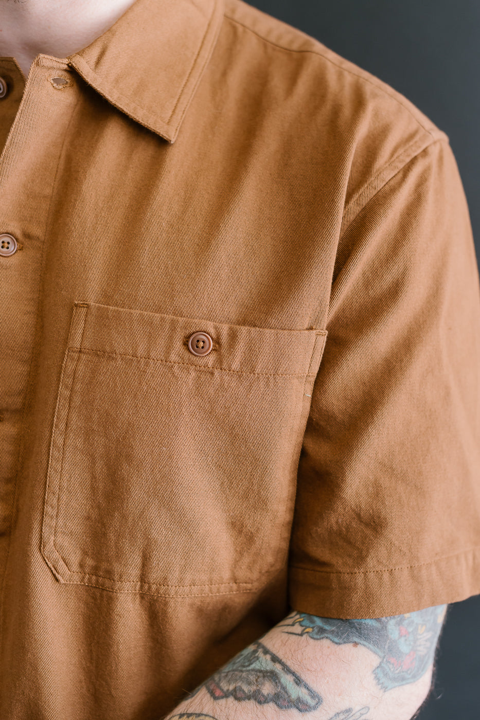 Short Sleeve Workshirt - Sandstone
