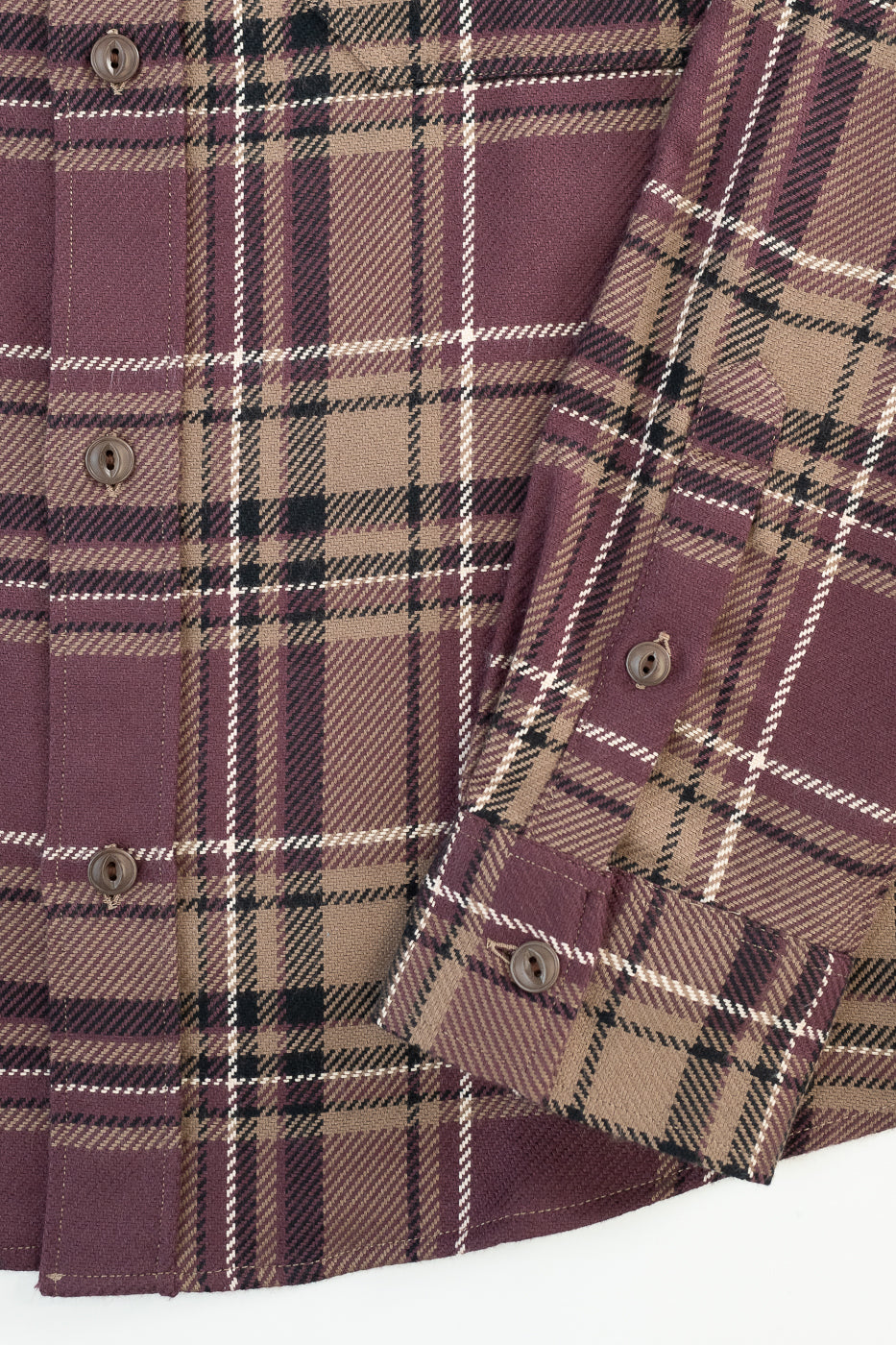 Utility Flannel Plaid - Burgundy Oak