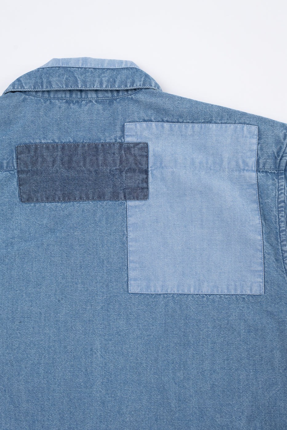 Utility Shirt Patchwork Chambray - Indigo