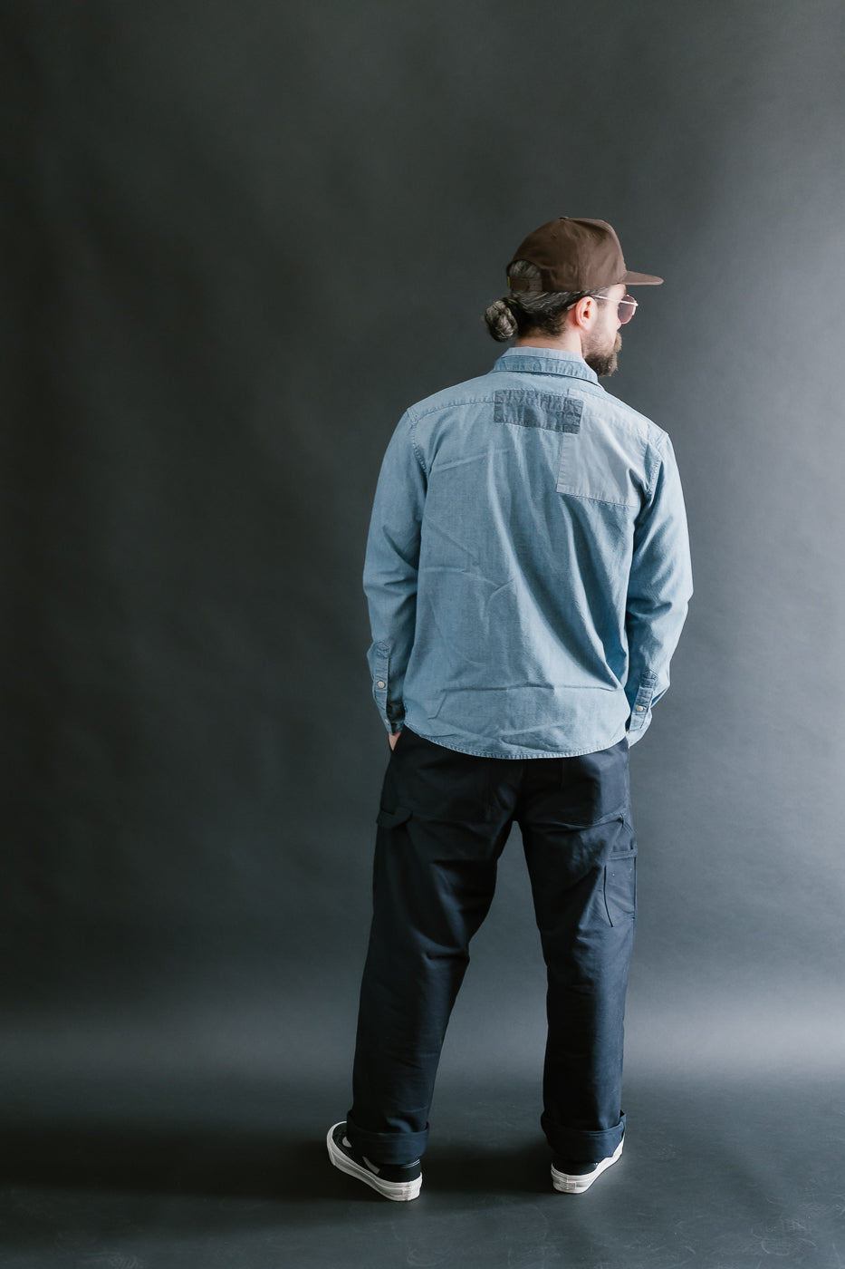 Utility Shirt Patchwork Chambray - Indigo