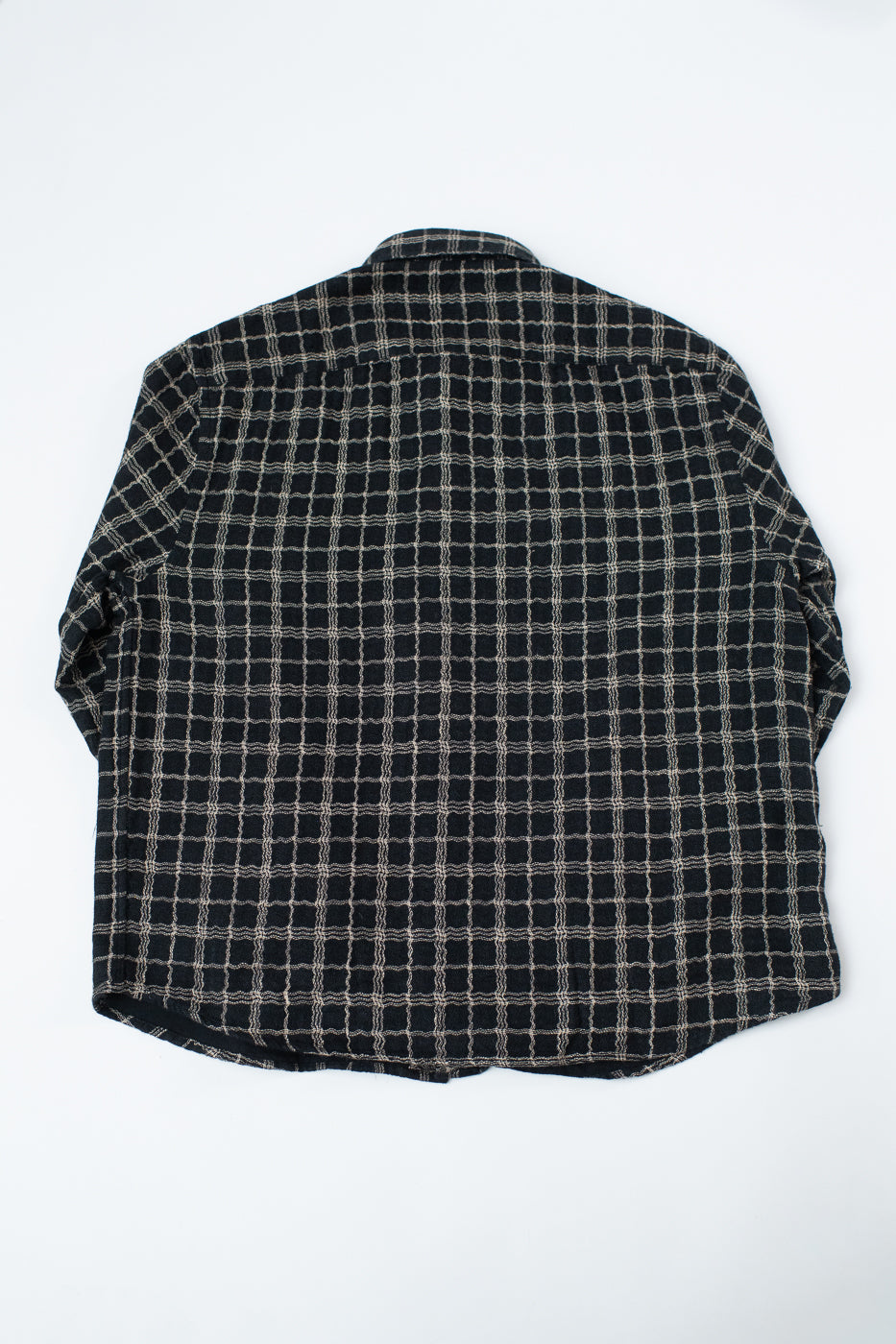 Utility Shirt Wavy Check - Black, Ecru