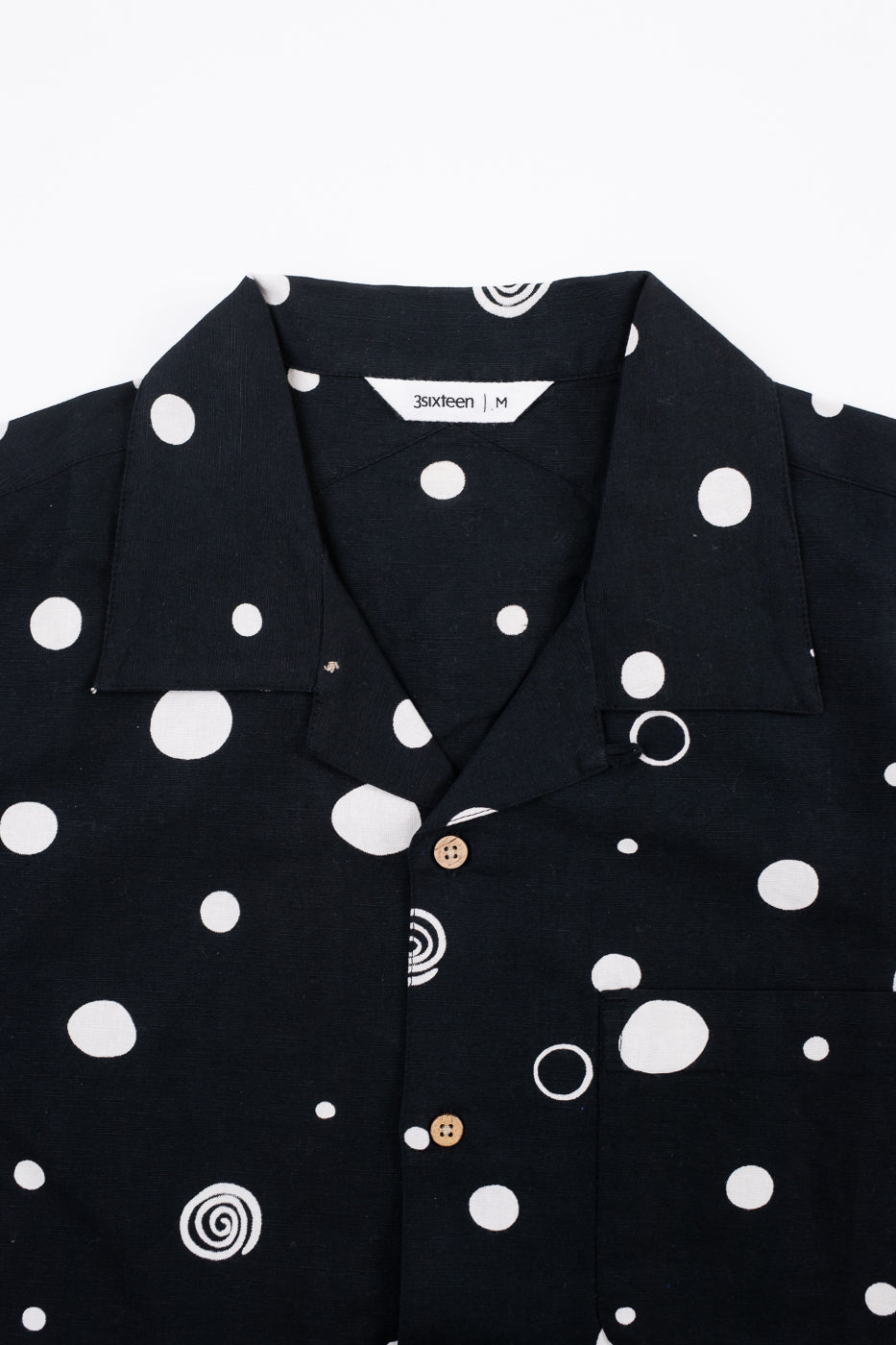Vacation Shirt Polka Dot - Black