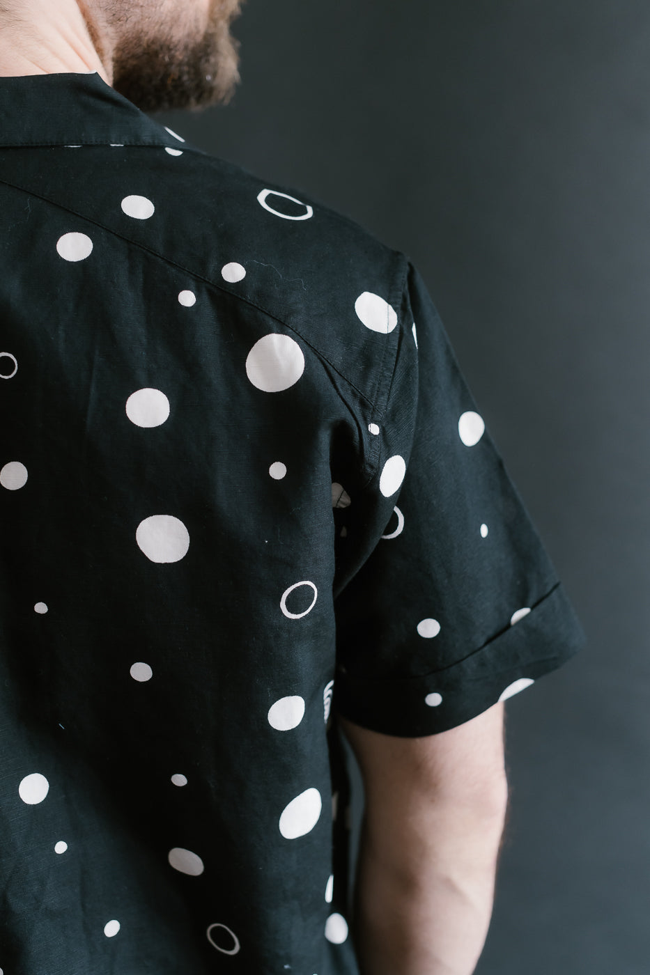 Vacation Shirt Polka Dot - Black