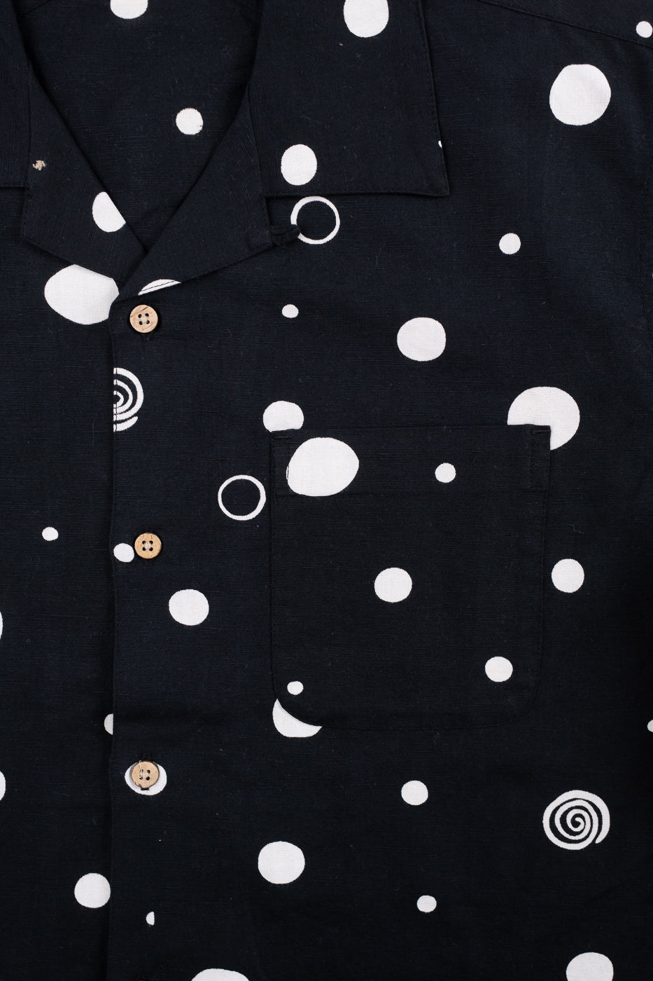 Vacation Shirt Polka Dot - Black