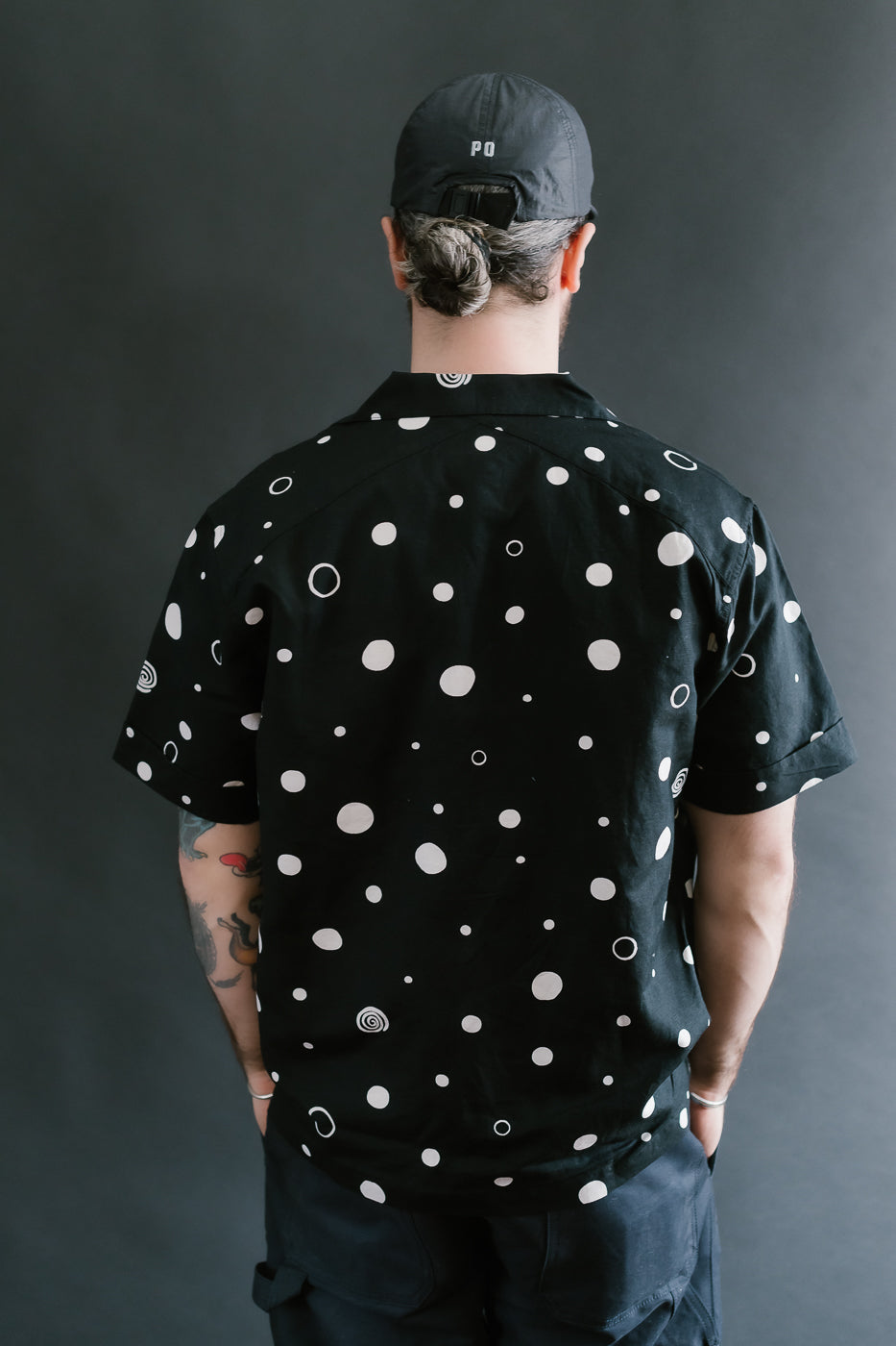 Vacation Shirt Polka Dot - Black