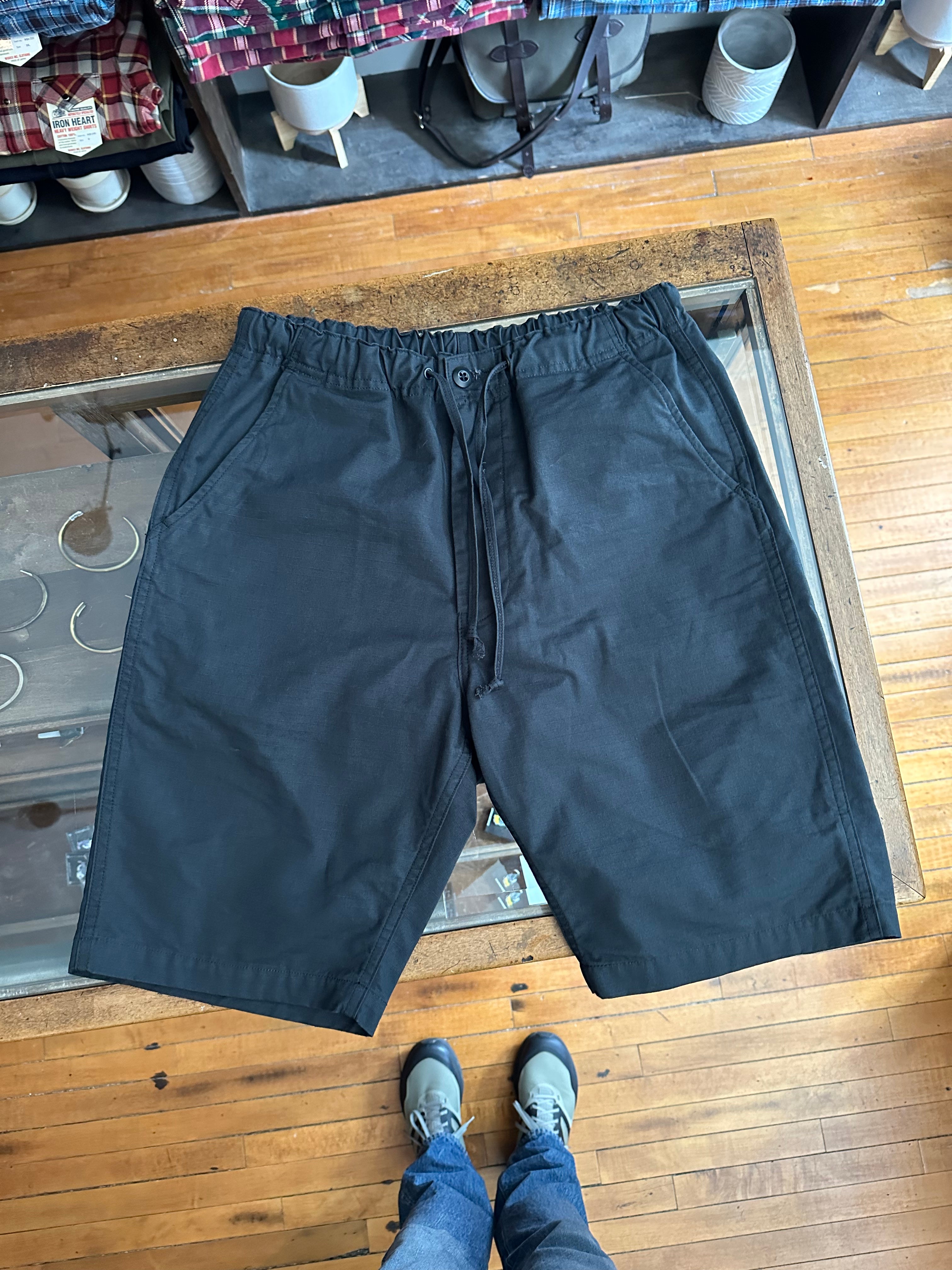 Gently Used orSlow New Yorker Shorts - Sumi Black Ripstop - 1