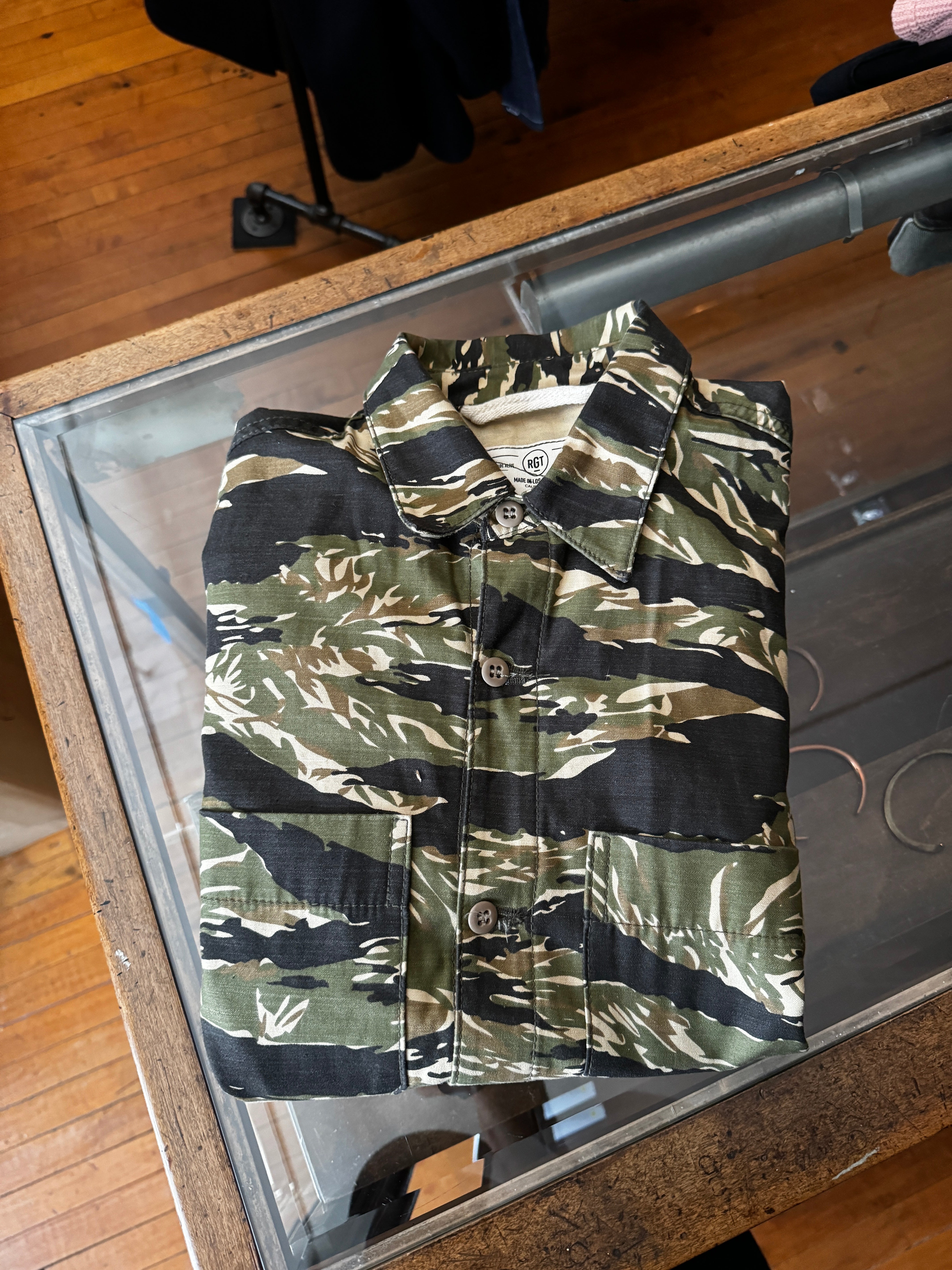 Moderately Used - Tiger Camo Patrol Work Shirt - Small