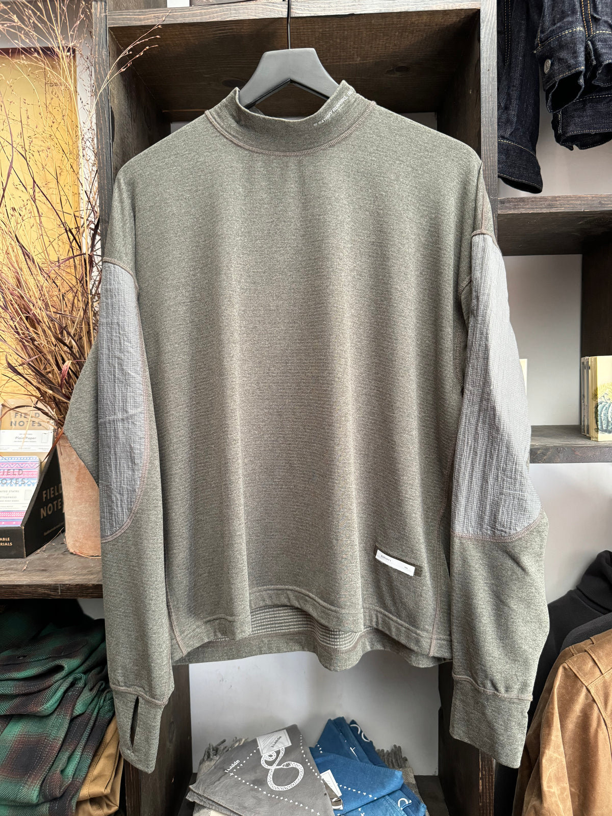 Satisfy Running Recycled Ghostfleece Long Sleeve - Olive | Dant
