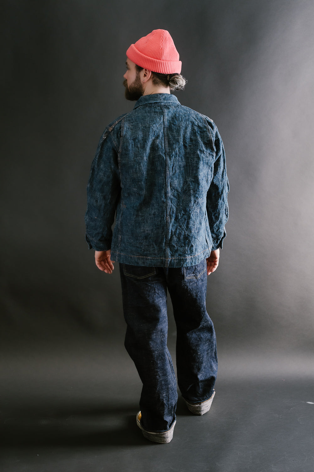 GZ-15CVRL-0611 - 15oz Skein Dyed Coverall - Green Indigo