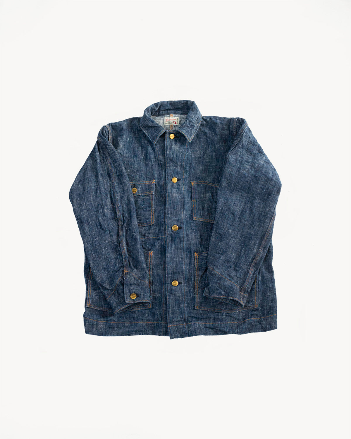 GZ-15CVRL-0611 - 15oz Skein Dyed Coverall - Green Indigo